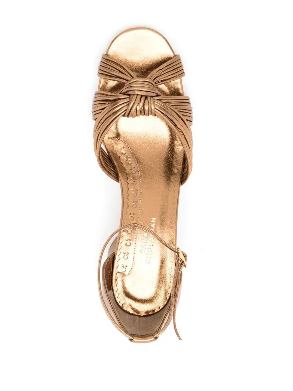 Sarah Chofakian Ocean metallic pumps - Gold - 画像4