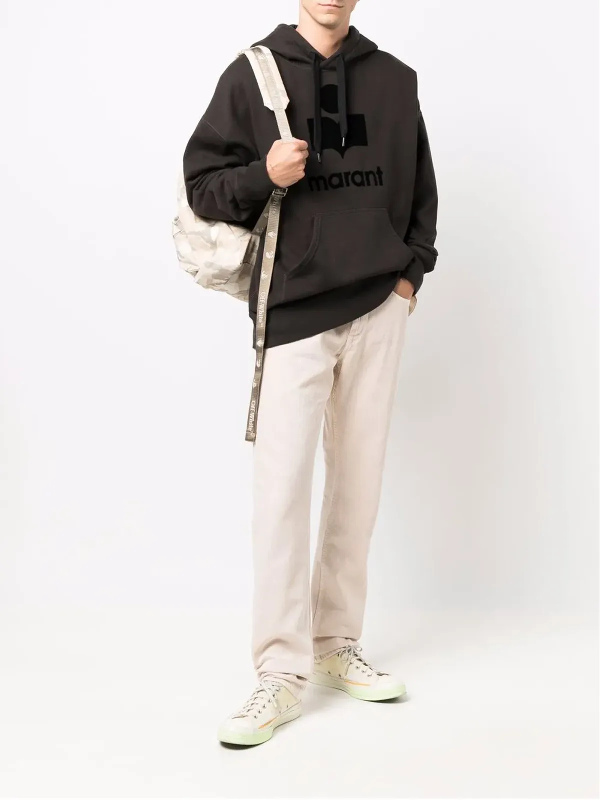 MARANT Miley フロッカーロゴ入りフーディ - 画像2