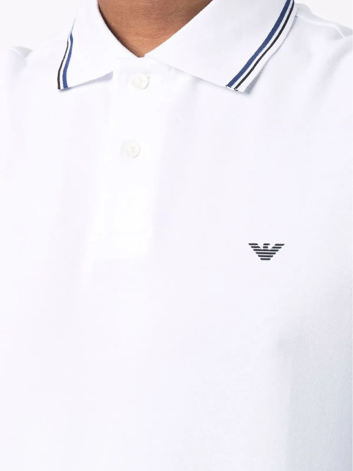 Emporio Armani ロゴプリント コットン ポロシャツ - 画像5
