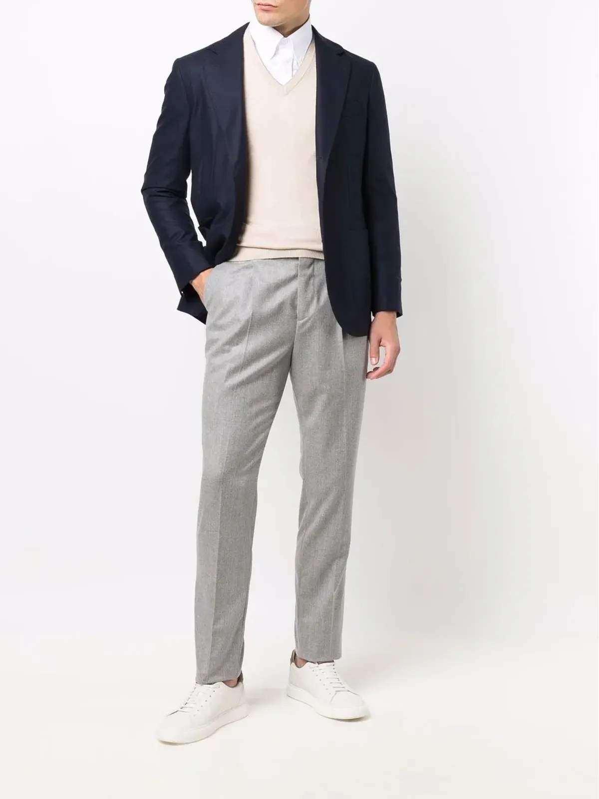 Brunello Cucinelli プリーツディテール テーラードパンツ - 画像2