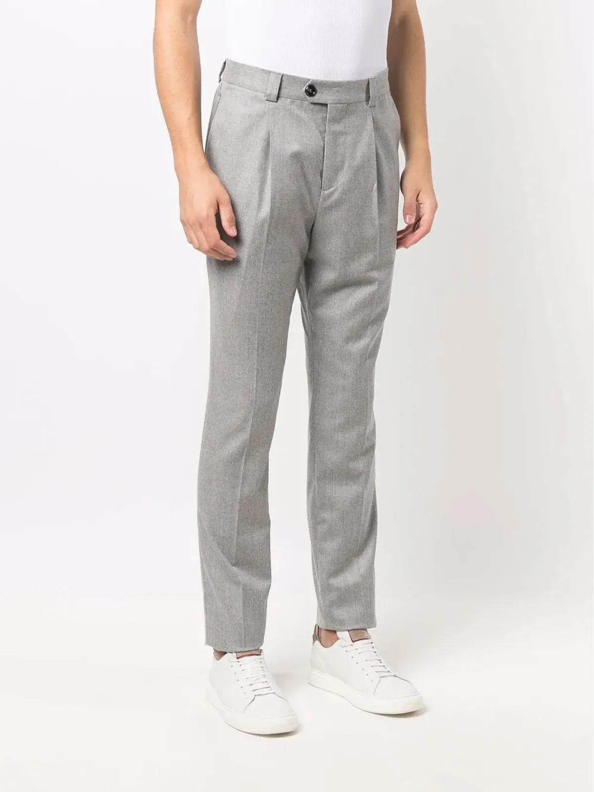 Brunello Cucinelli プリーツディテール テーラードパンツ - 画像3