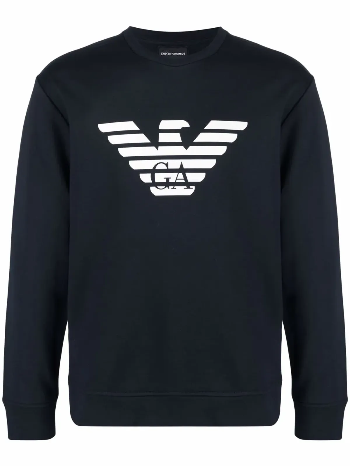 Emporio Armani ロゴプリント クルーネック スウェットシャツ - 画像1