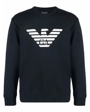 Emporio Armani ロゴプリント クルーネック スウェットシャツ - サムネイル1