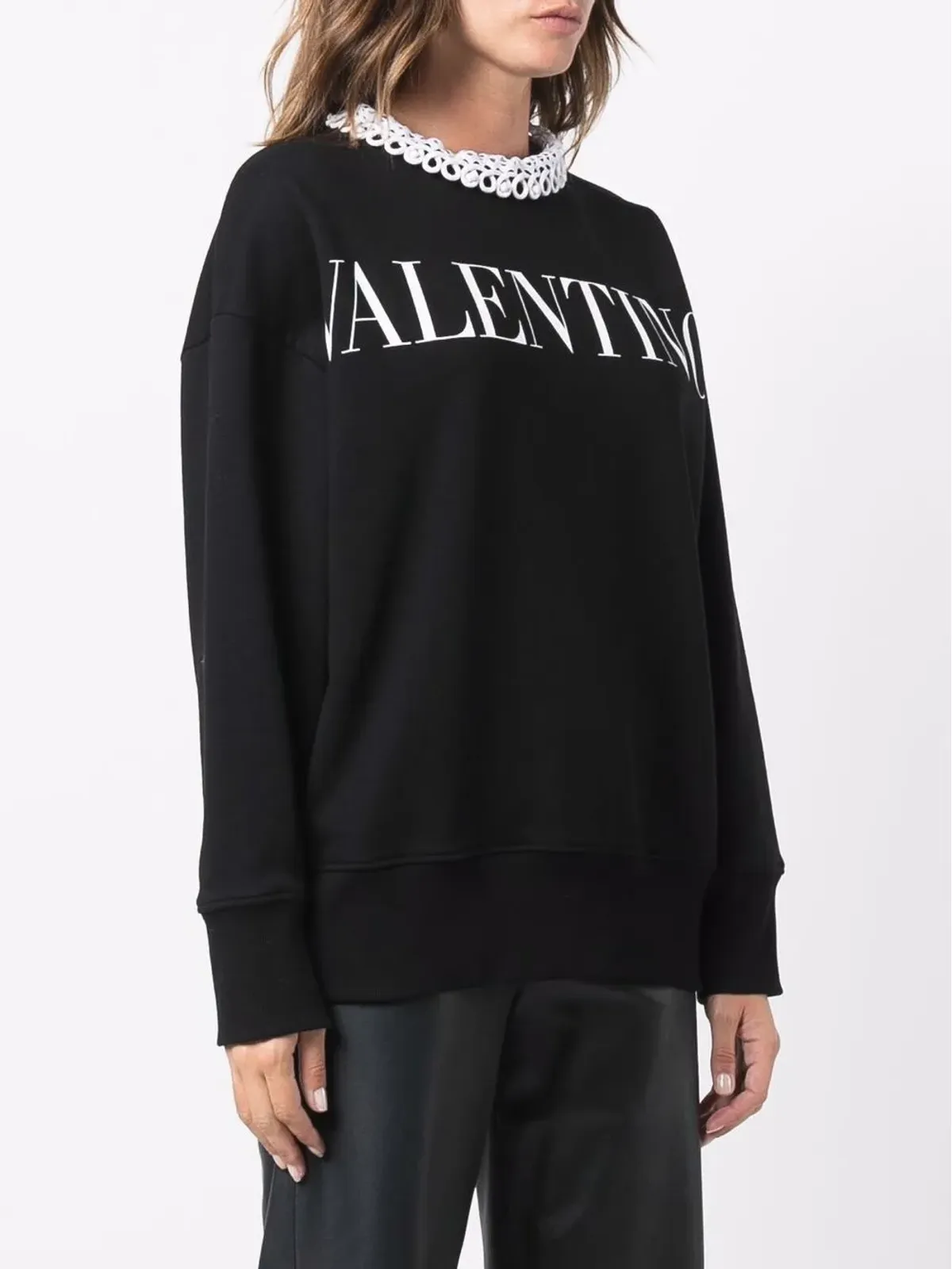 Valentino Garavani ロゴプリント長袖スウェットシャツ - 画像3