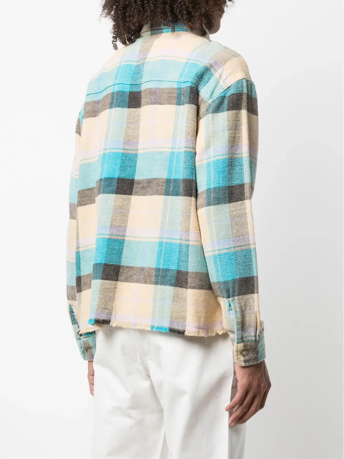 John Elliott ヘミ チェック柄シャツ - マルチカラー - 画像4