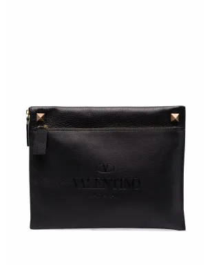 Valentino Garavani Rockstud-embellished クラッチバッグ - サムネイル1