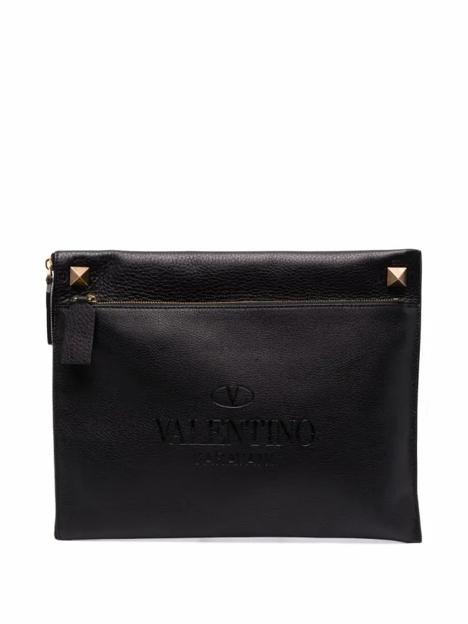 Valentino Garavani Valentino Garavani Rockstud-embellished クラッチバッグの商品画像