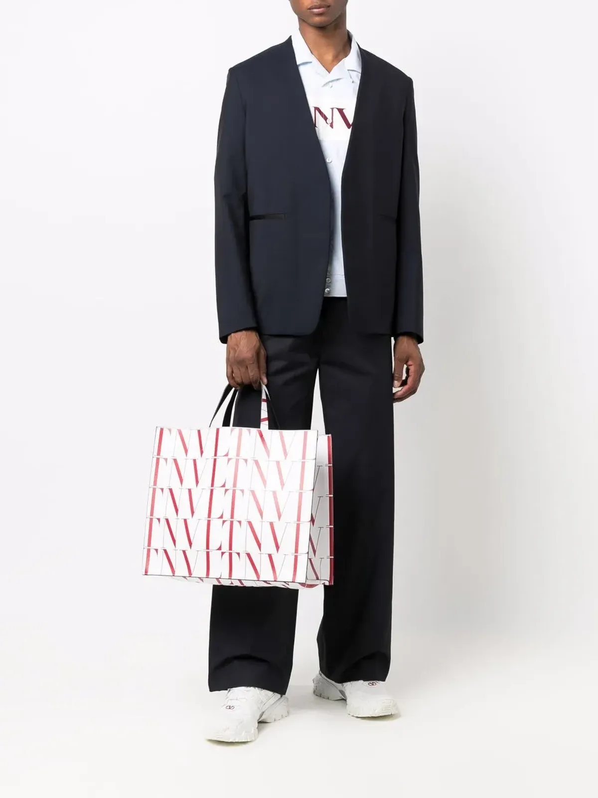 Valentino Garavani VLTN TIMES トートバッグ - White - 画像2