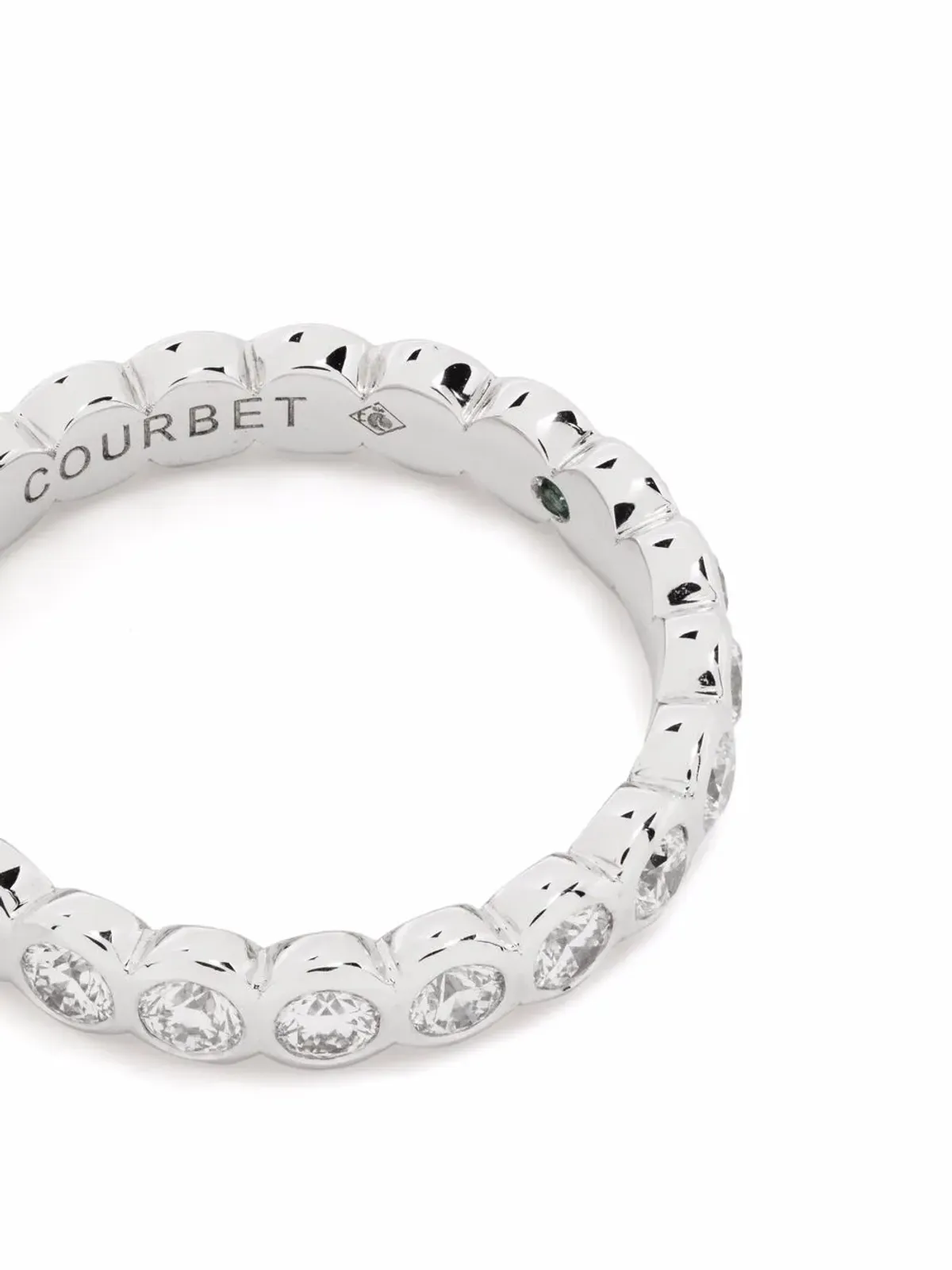 Courbet Origine ラボラトリーグロウン ダイヤモンド バンドリング 18kt リサイクルホワイトゴールド - シルバー - 画像4
