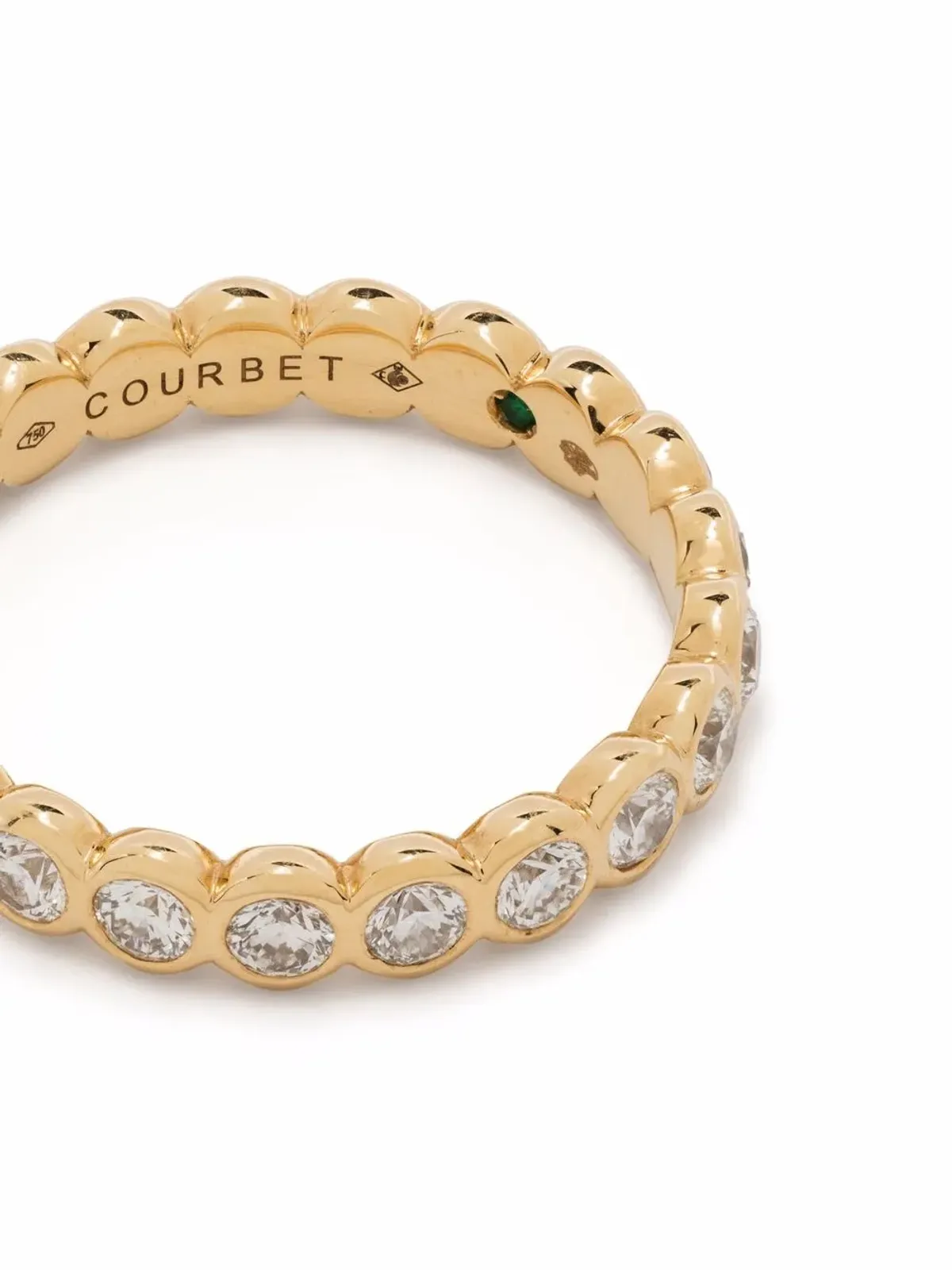 Courbet Origine ラボラトリーグロウン ダイヤモンド バンドリング 18K イエローゴールド - 画像4