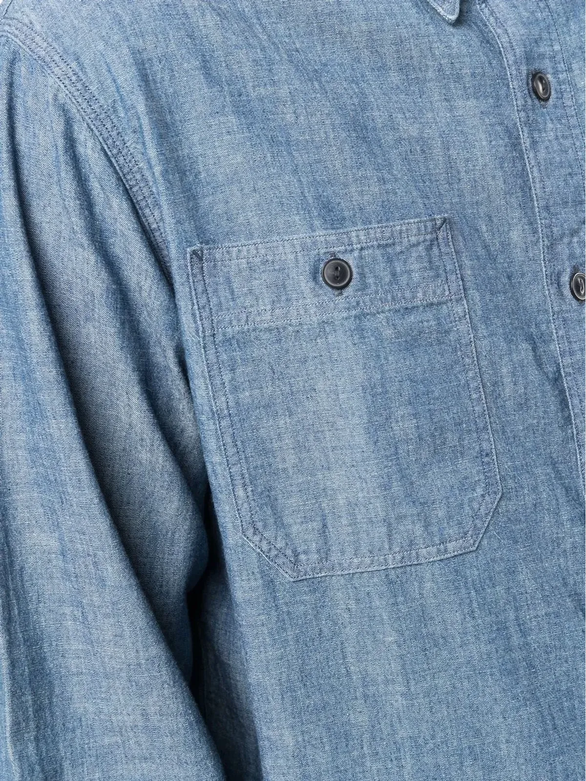 Ralph Lauren RRL ボタンダウンデニムシャツ - 画像5