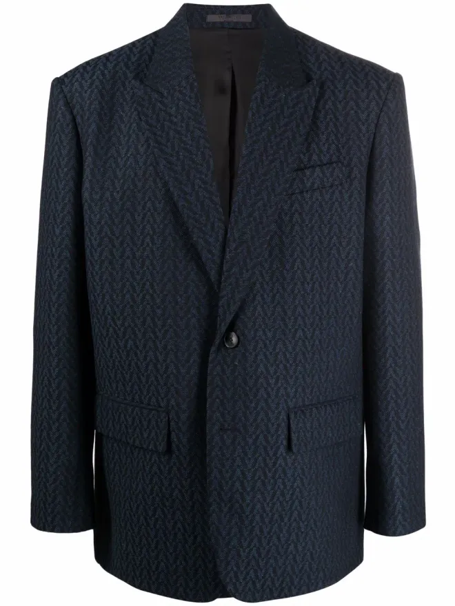 Valentino Garavani Valentino Garavani ピンストライプ柄スーツジャケットの商品画像