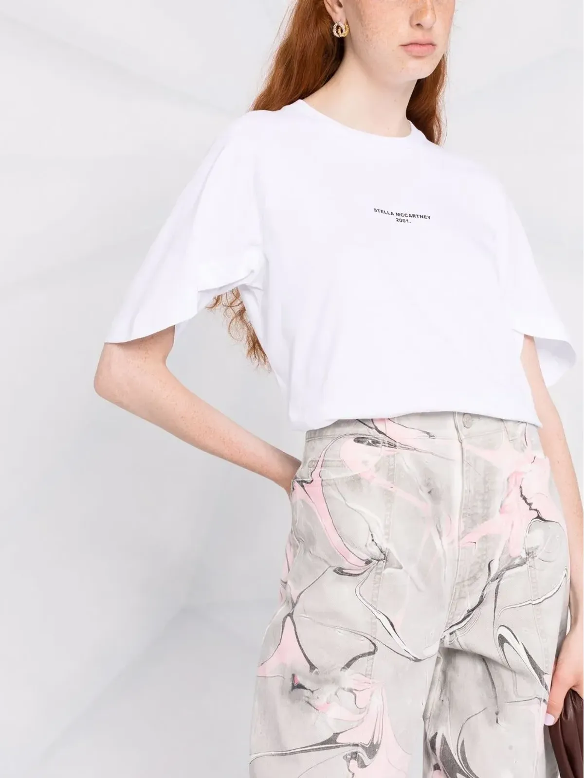 Stella McCartney 2001 ロゴプリント Tシャツ - ホワイト - 画像3