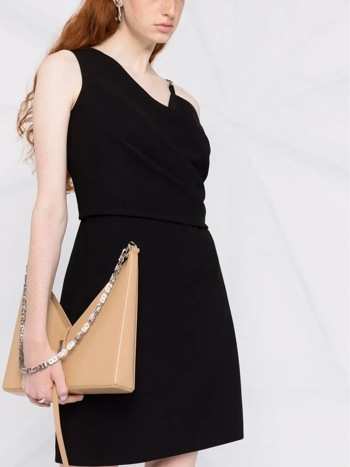 Givenchy チェーンストラップ アシンメトリックネック ドレス - 画像5