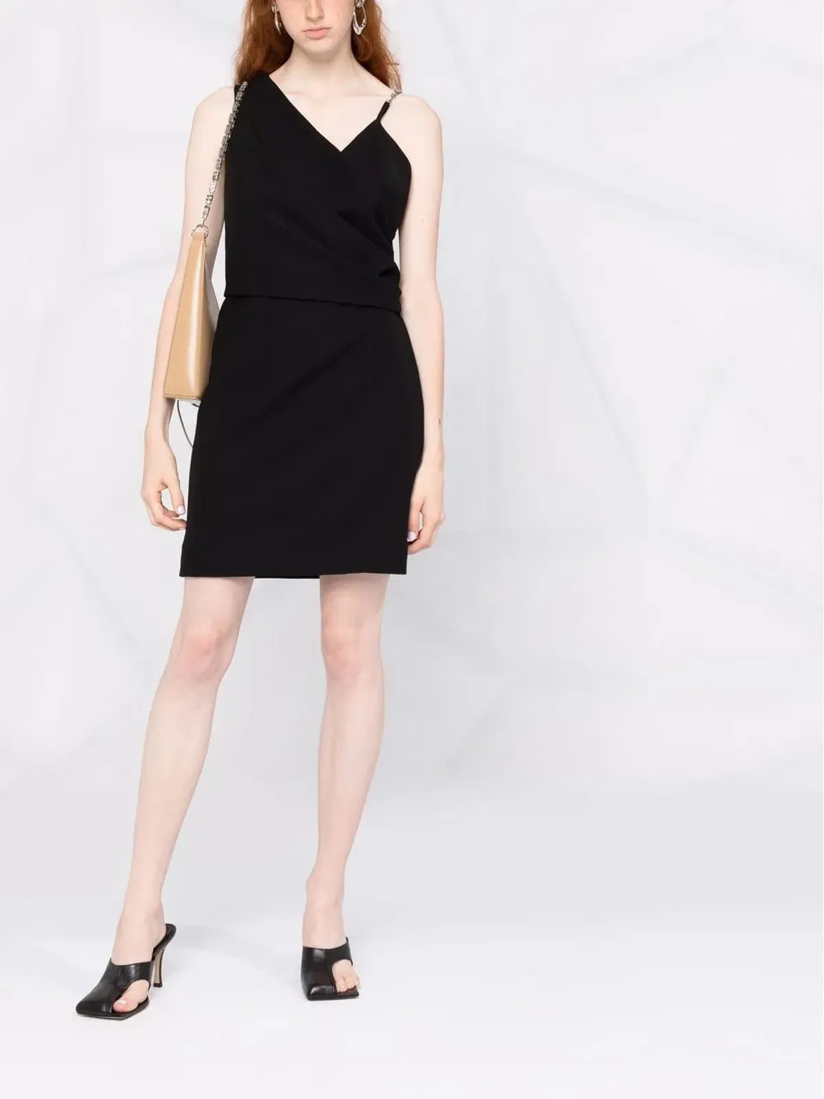 Givenchy チェーンストラップ アシンメトリックネック ドレス - 画像2