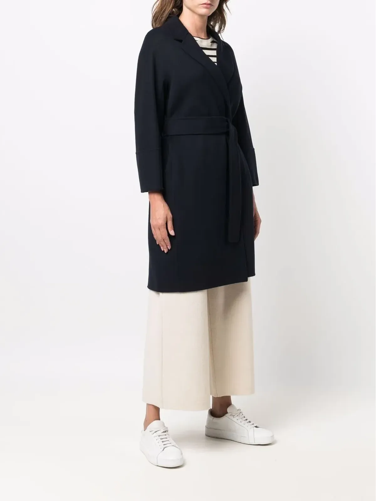 S Max Mara ノッチドラペル・シングルブレストコート - 画像3