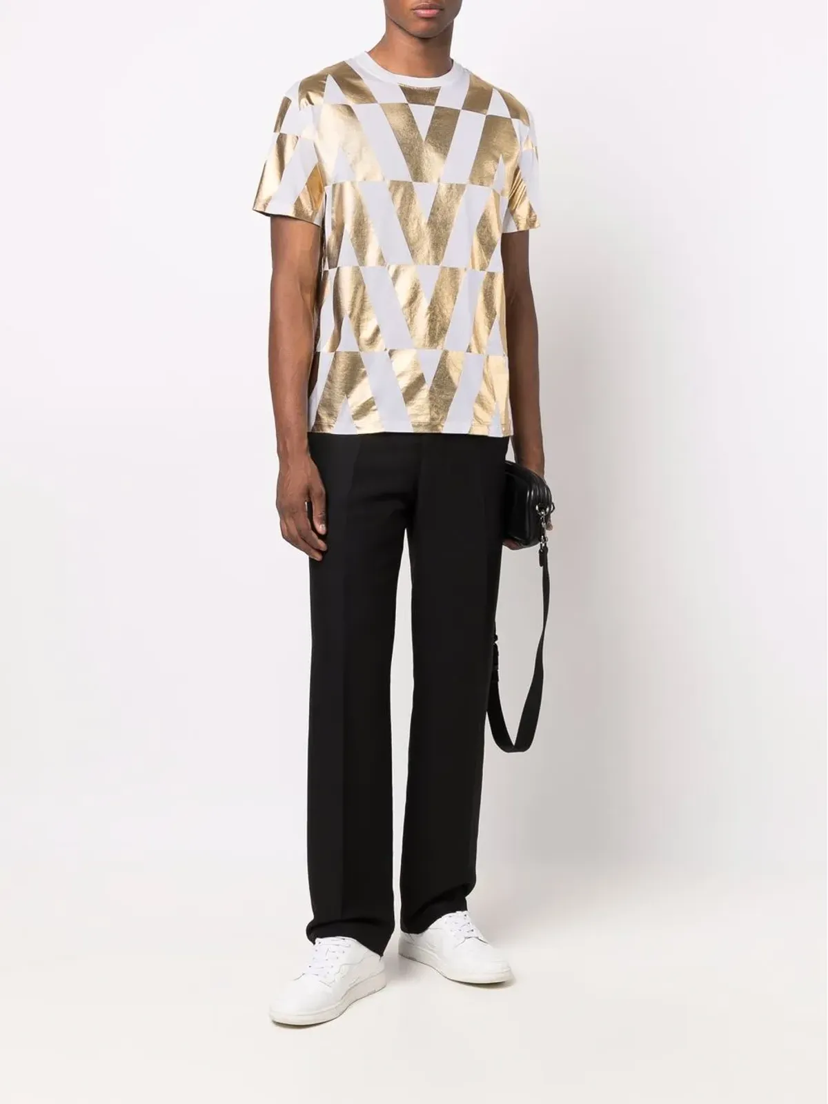 Valentino Garavani ロゴプリント コットン Tシャツ - 画像2