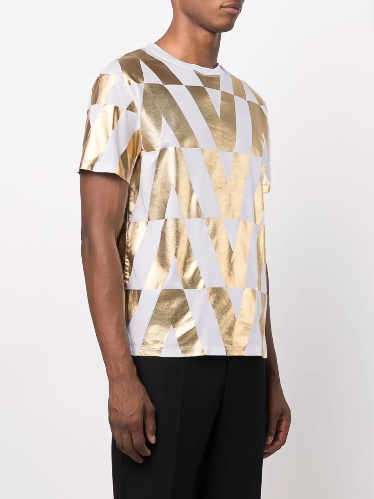 Valentino Garavani ロゴプリント コットン Tシャツ - 画像3