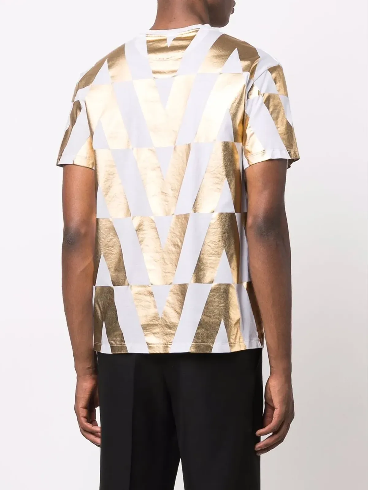 Valentino Garavani ロゴプリント コットン Tシャツ - 画像4