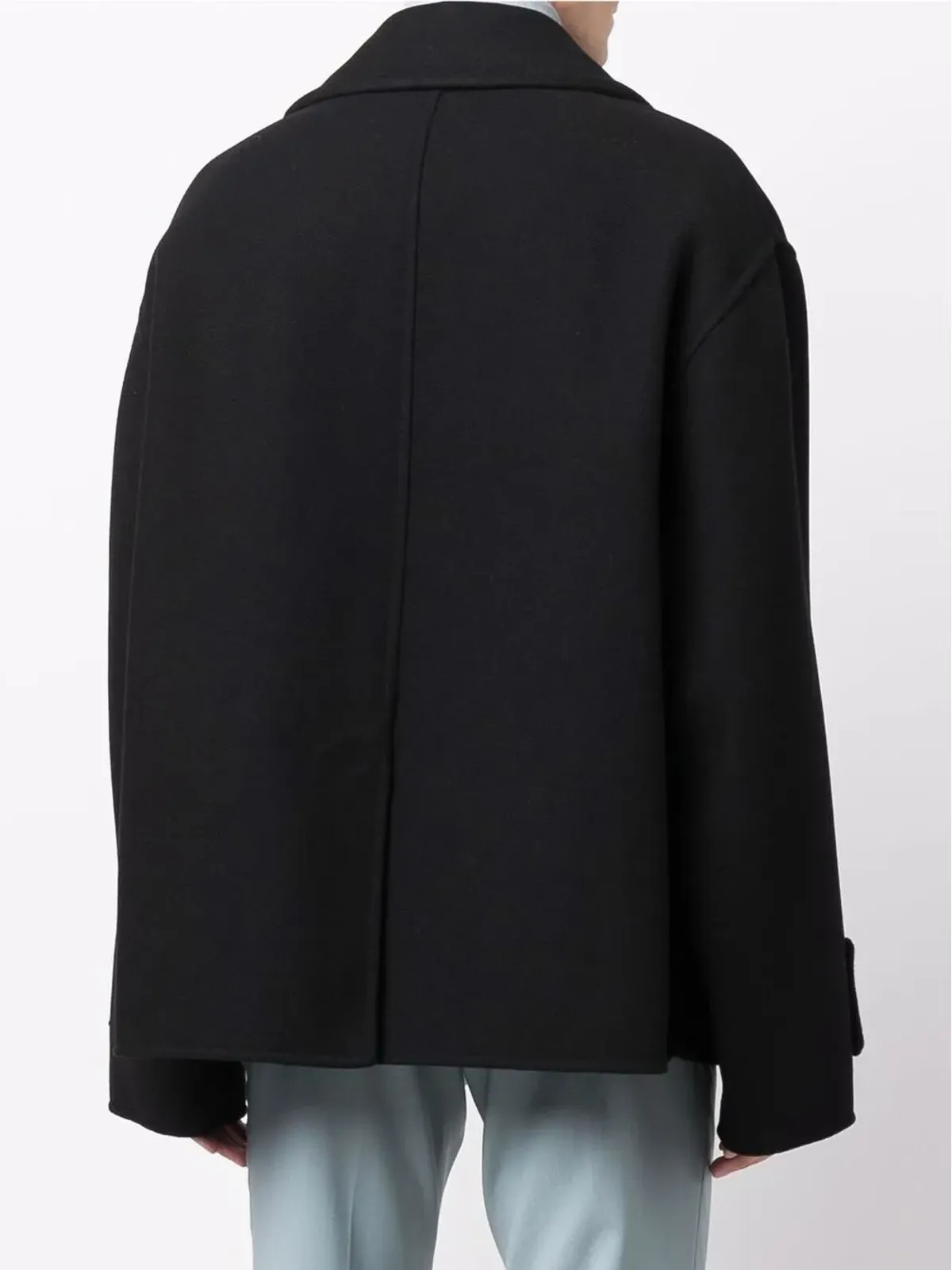Valentino Garavani ダブルブレスト ヴァージンウール混紡コート - 画像4