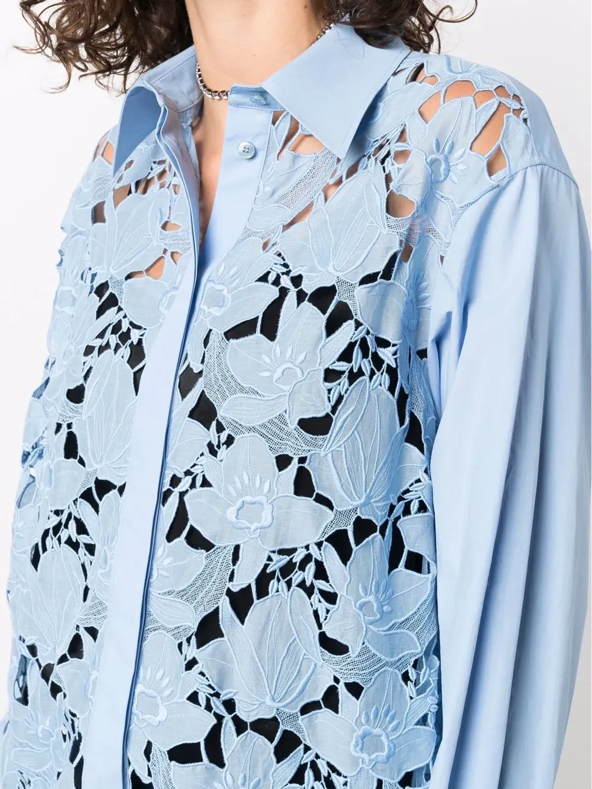 Valentino Garavani 長袖レースシャツ - 画像5
