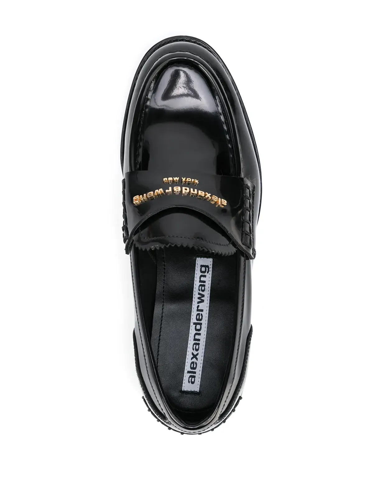 Alexander Wang エンボスロゴ ローファー - 画像4