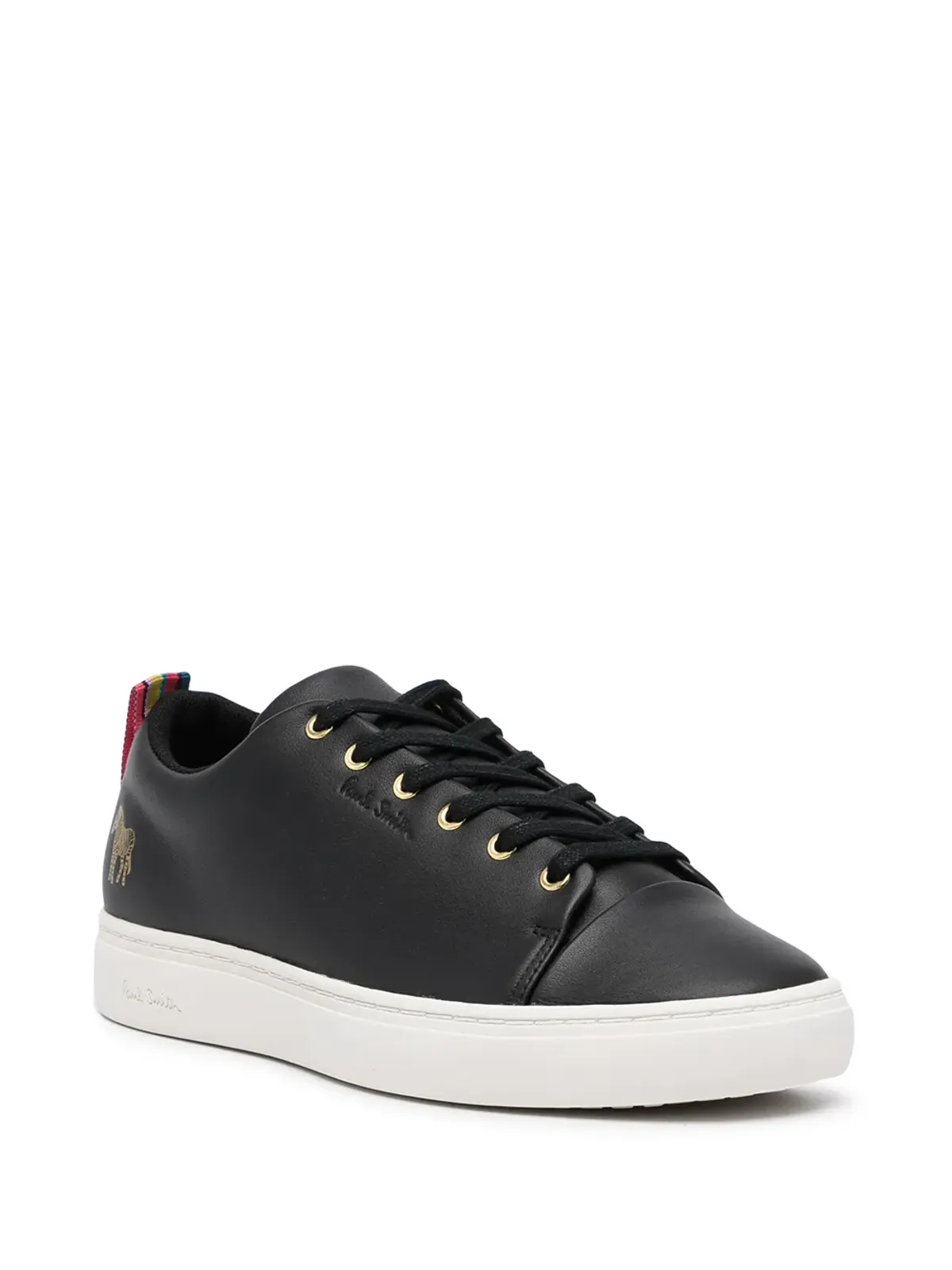Paul Smith ゼブラパッチ レースアップスニーカー - ブラック - 画像2