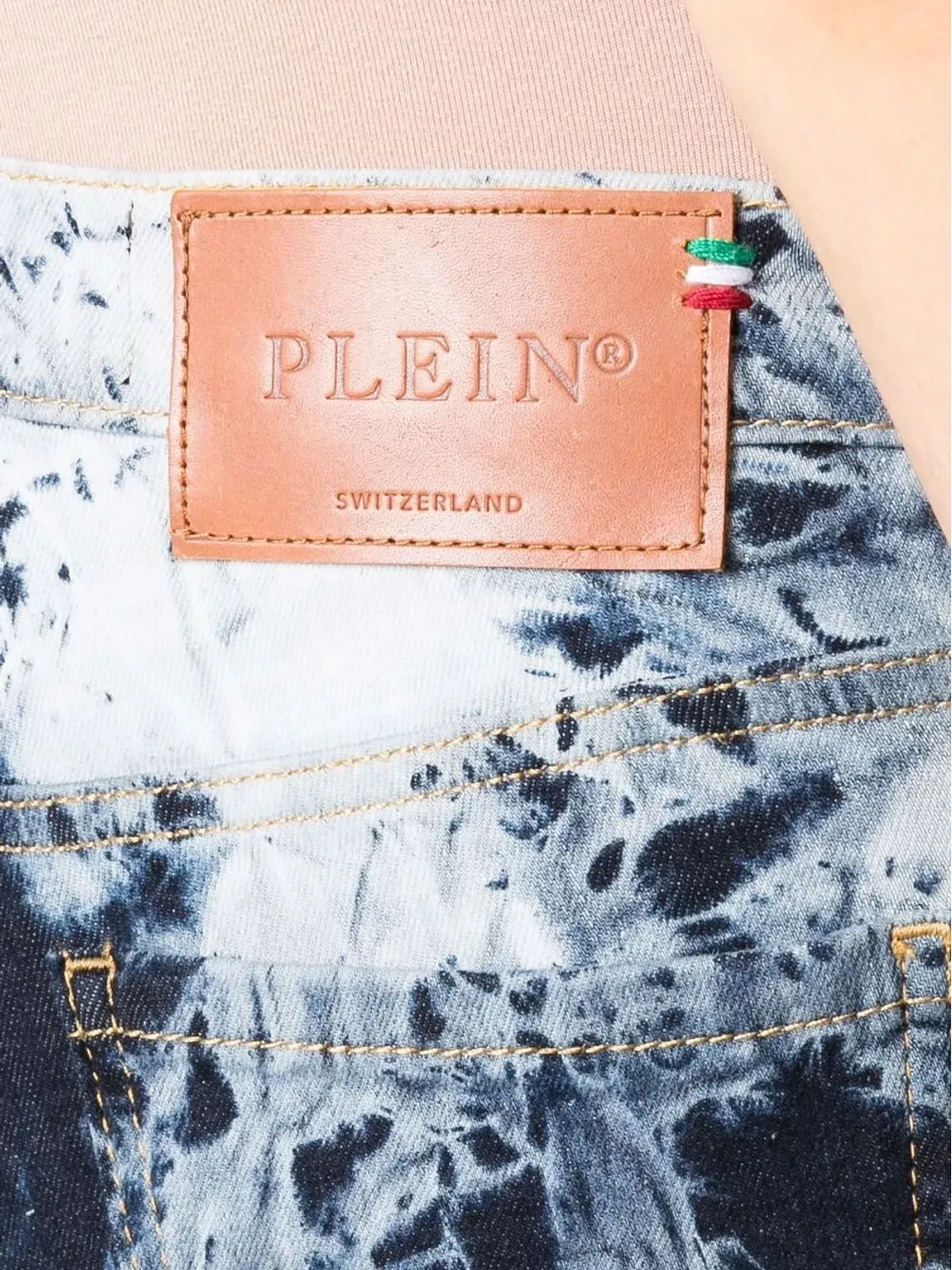 Philipp Plein ブリーチデニムミニショーツ - 画像5