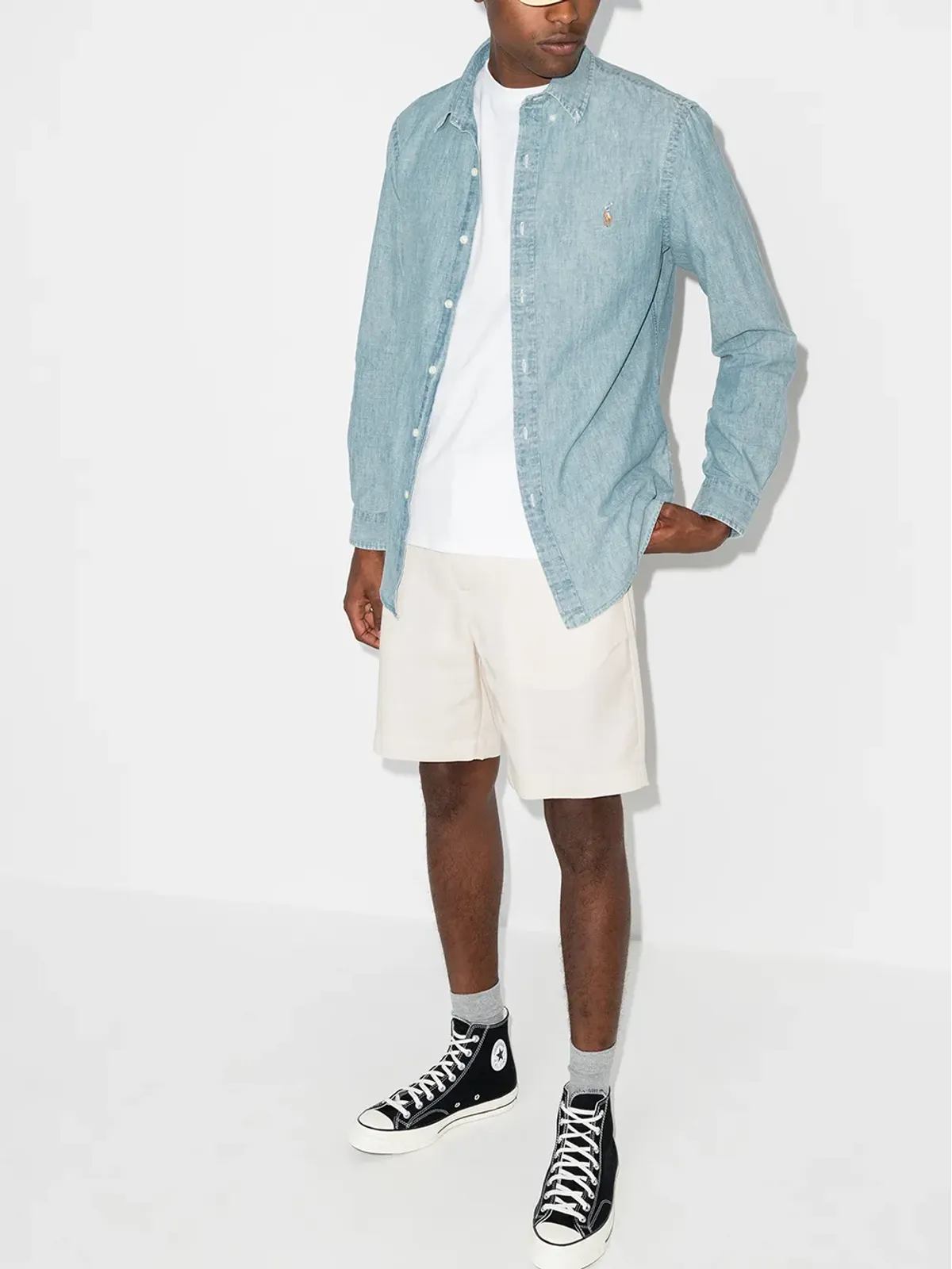 Polo Ralph Lauren ポロポニー チャンブレイ シャツ - 画像5