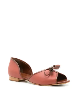 Sarah Chofakian レザー ノルウェー バレリーナシューズ - Brown - サムネイル2