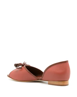 Sarah Chofakian レザー ノルウェー バレリーナシューズ - Brown - サムネイル3