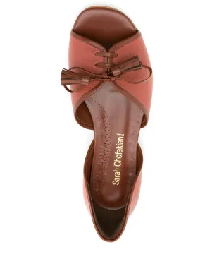 Sarah Chofakian レザー ノルウェー バレリーナシューズ - Brown - サムネイル4