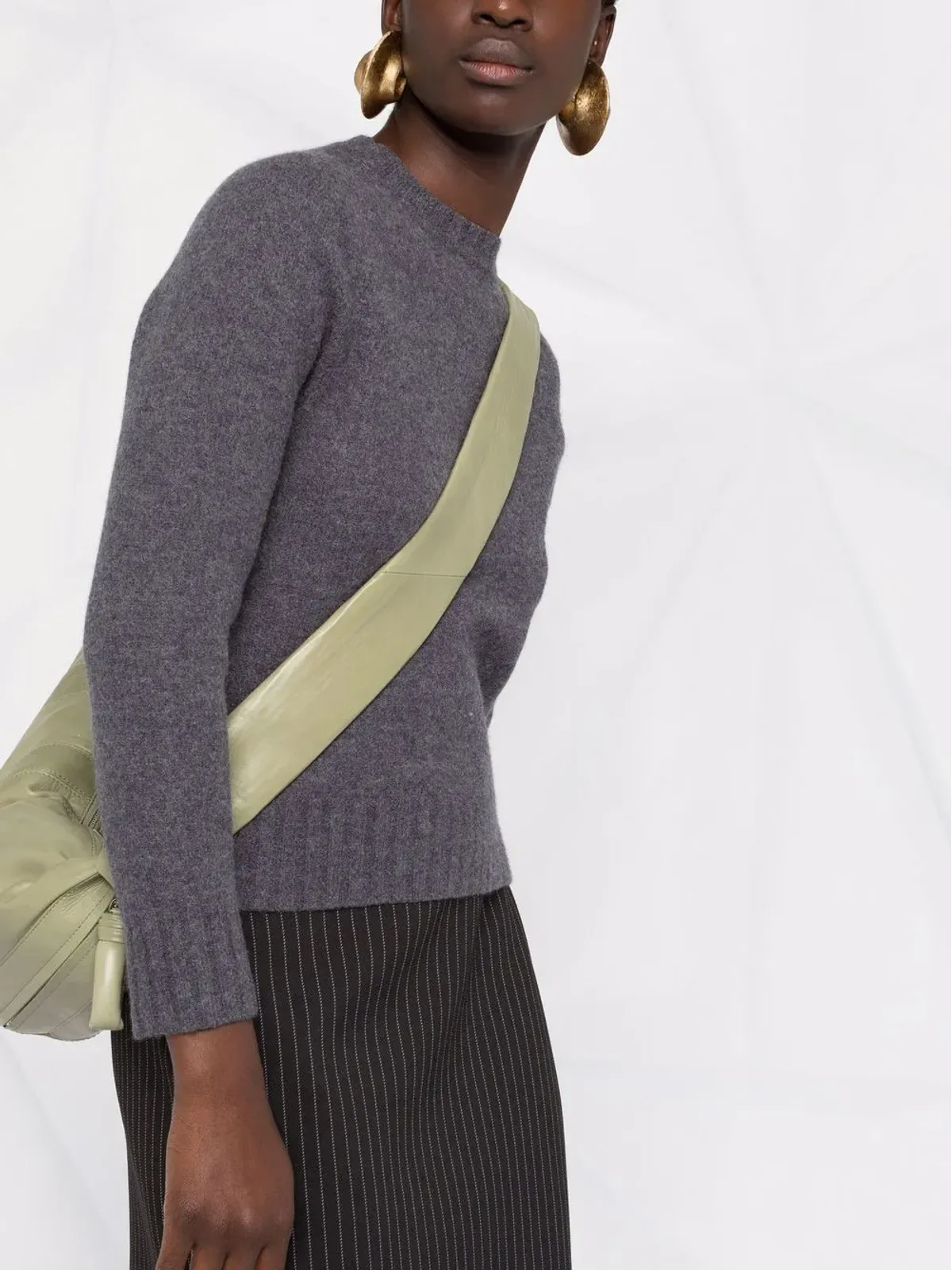Jil Sander ウール長袖ニットセーター - 画像3
