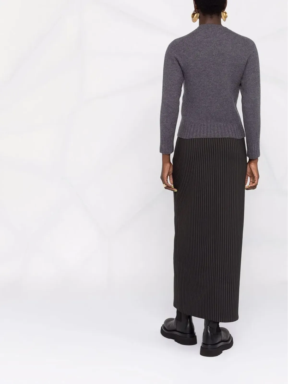 Jil Sander ウール長袖ニットセーター - 画像4
