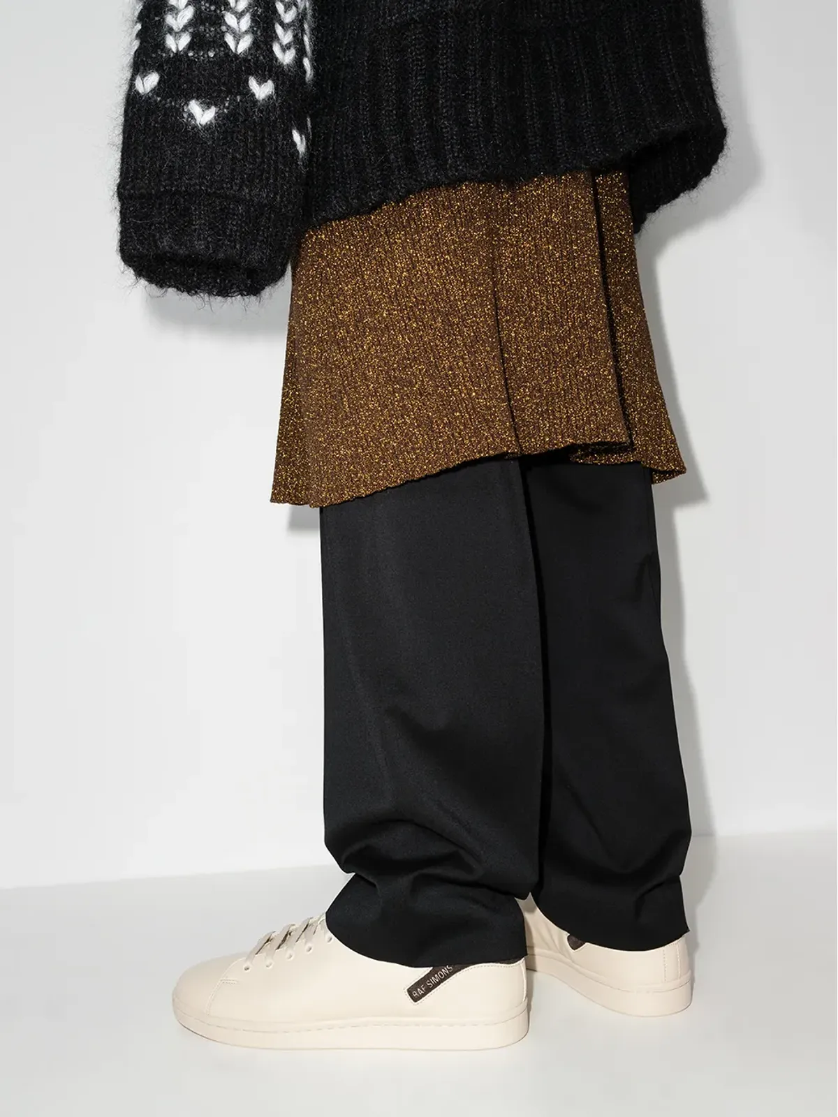 Raf Simons Orion フェイクレザー ロー・トップ スニーカー - 画像3