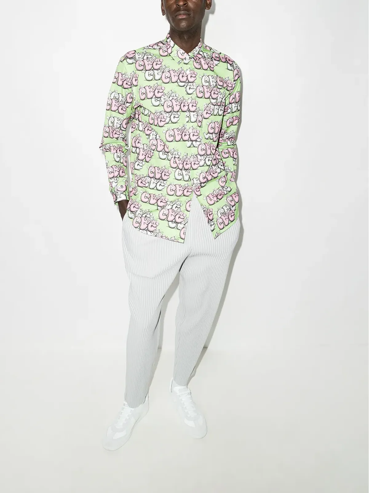 Comme Des Garçons Shirt KAWS グラフィックプリントシャツ - 画像5