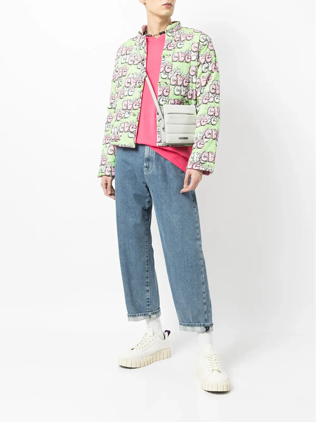 Comme Des Garçons Shirt ロゴプリント入りダウンジャケット - 画像2