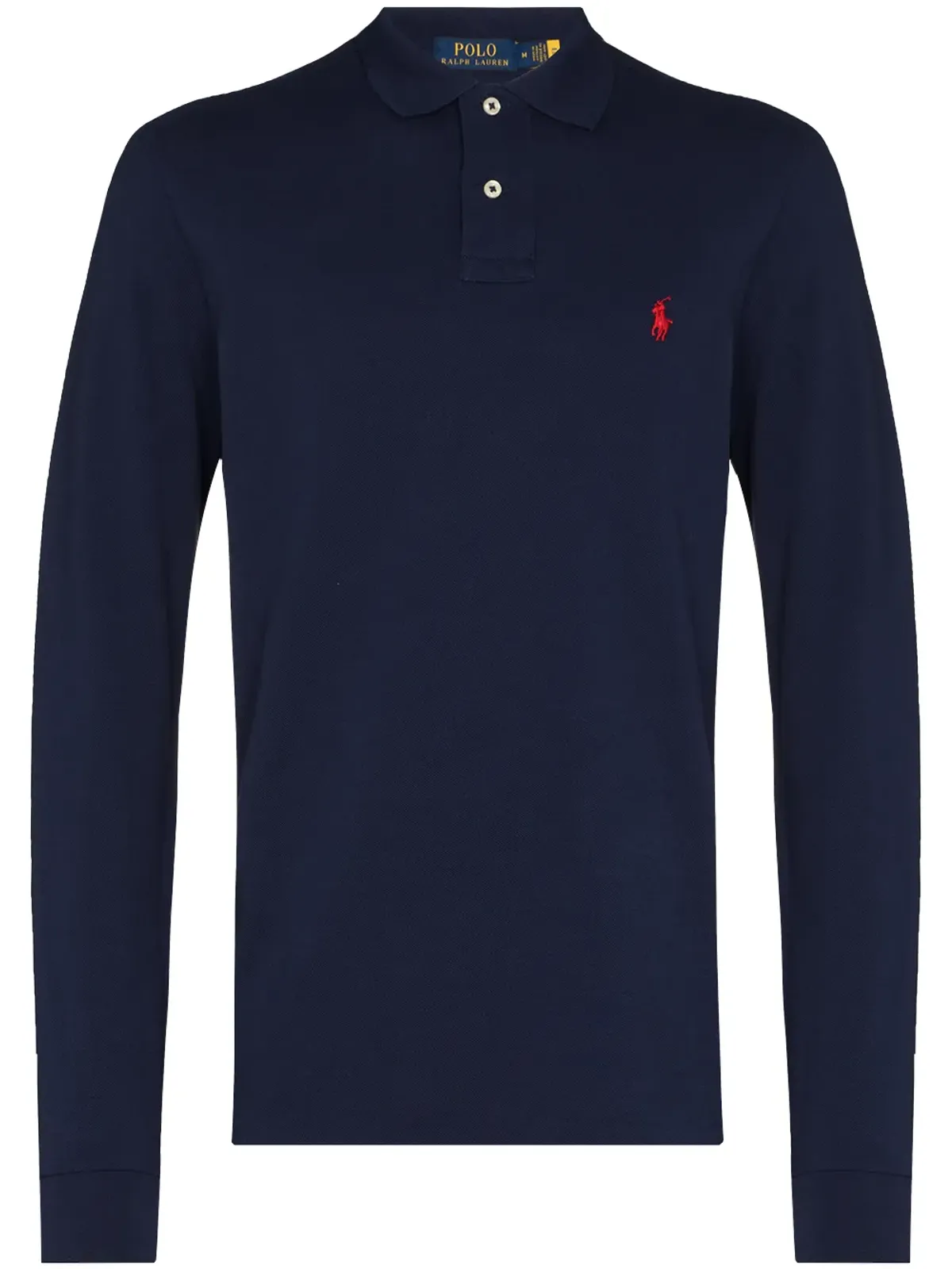 Polo Ralph Lauren Polo Pony ロングスリーブ ポロシャツ - ブルー - 画像1