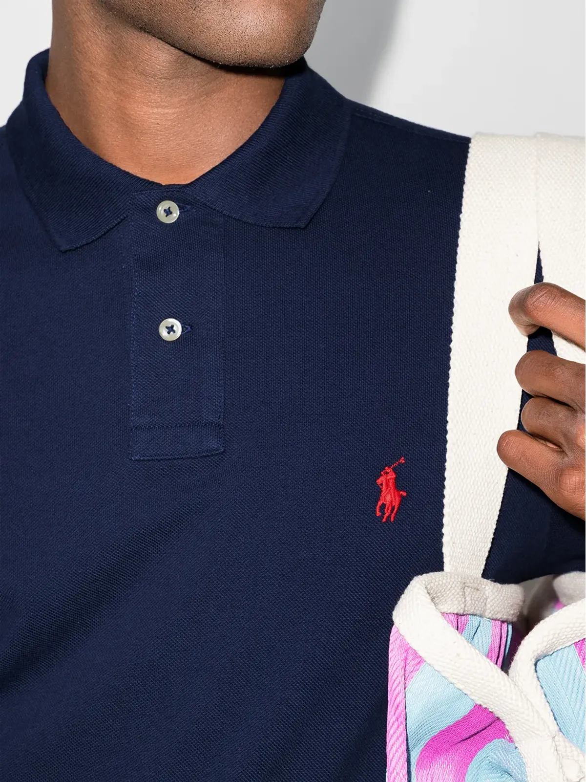 Polo Ralph Lauren Polo Pony ロングスリーブ ポロシャツ - ブルー - 画像4