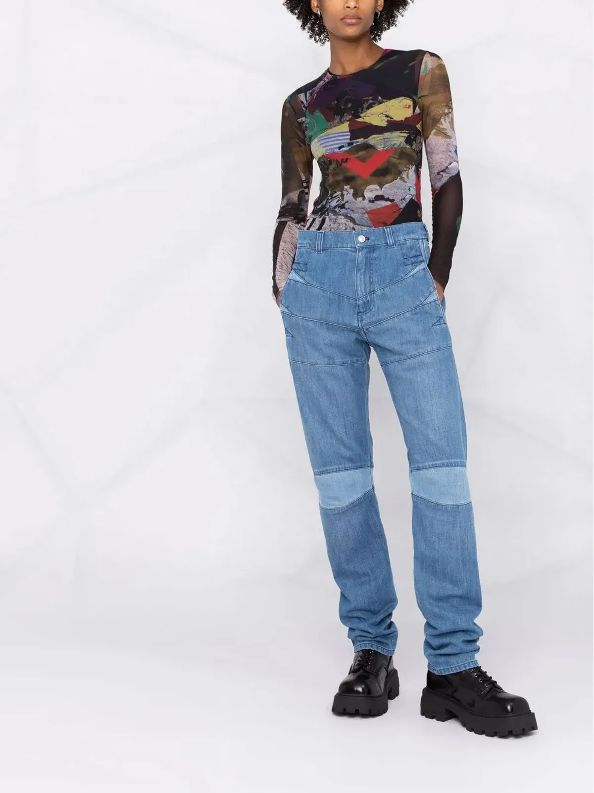 Kenzo ハイライズストレートジーンズ - 画像2