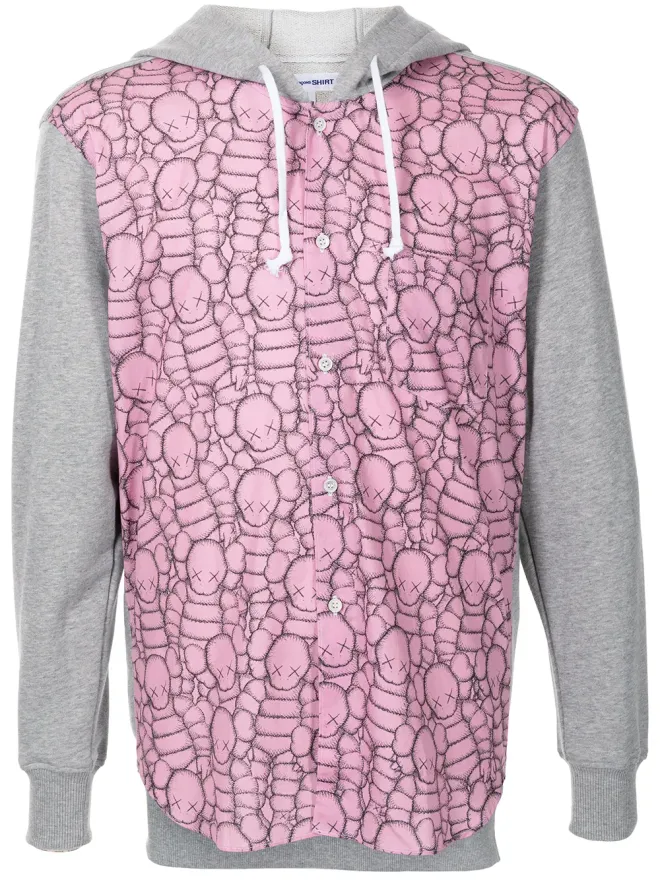 Comme des Garçons Shirt Comme Des Garçons Shirt カラー・ブロック コットン フーディーの商品画像