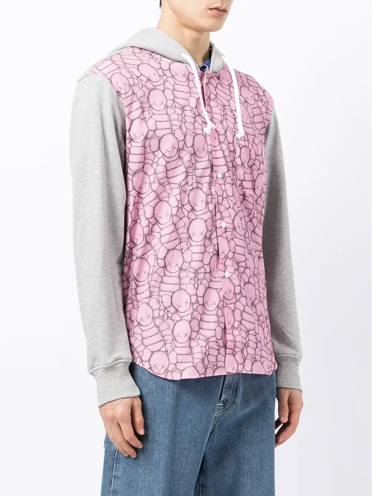 Comme Des Garçons Shirt カラー・ブロック コットン フーディー - 画像3
