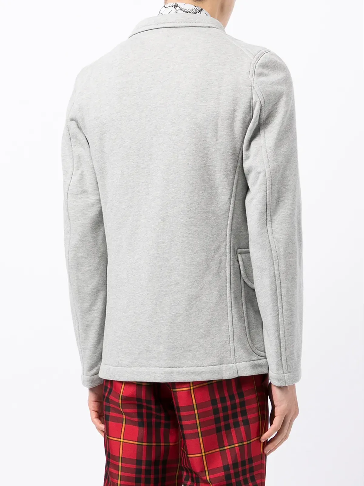 Comme Des Garçons Shirt シングルブレスト コットン ブレザー - グレー - 画像4
