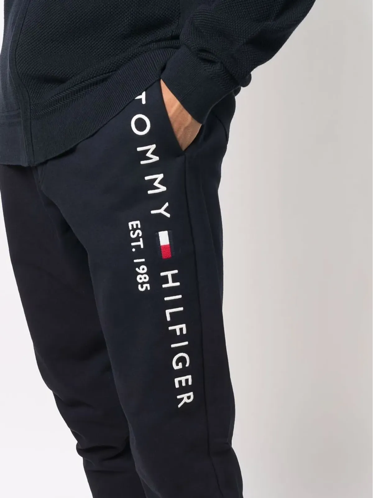 Tommy Hilfiger ロゴ刺繍ドローストリング コットン トラックパンツ - ブルー - 画像5