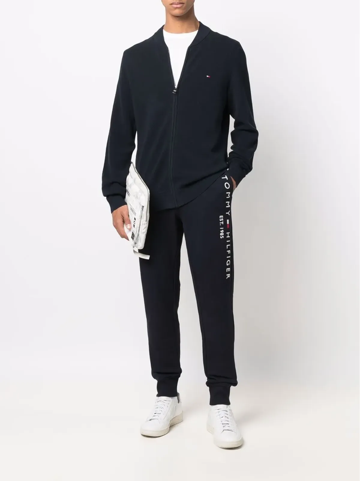 Tommy Hilfiger ロゴ刺繍ドローストリング コットン トラックパンツ - ブルー - 画像2