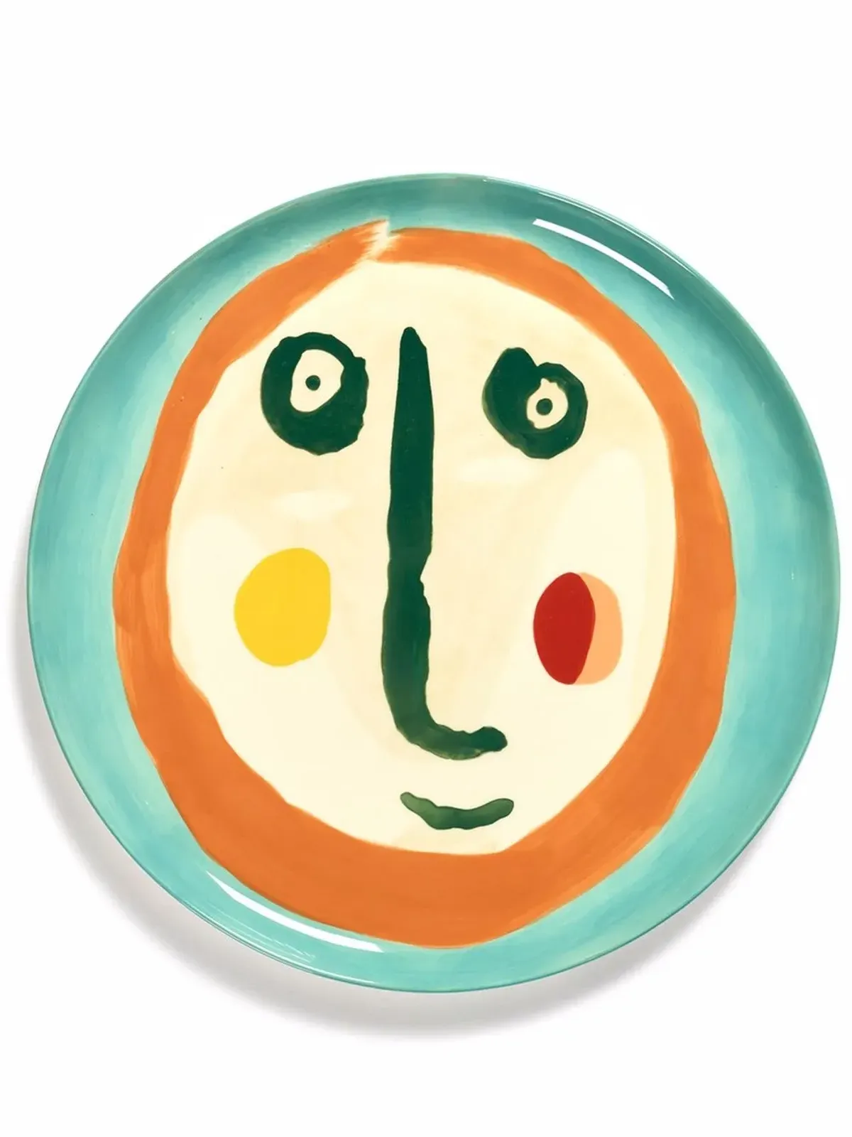 Serax Feast Face abstract-print serving plate - Blue - 画像1