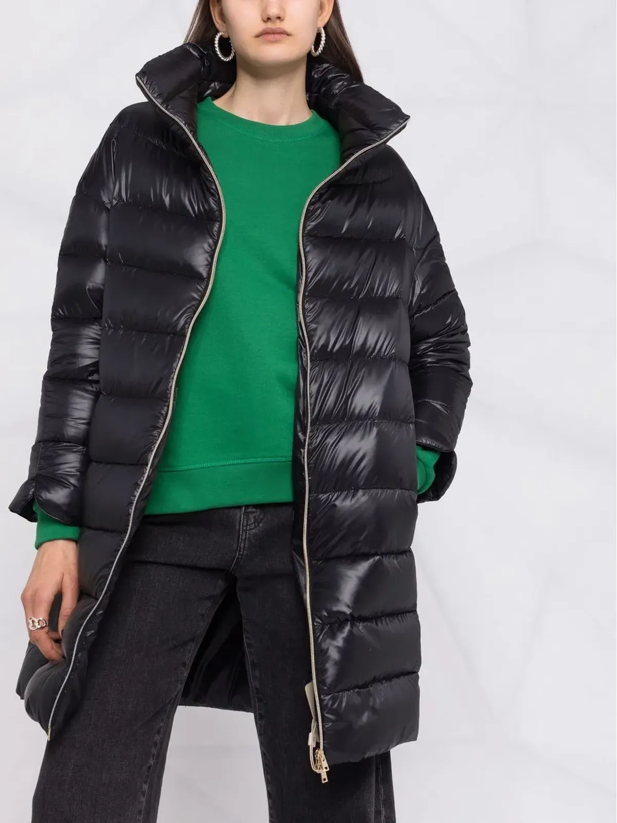 Herno パディッドジップアップコート - 画像5
