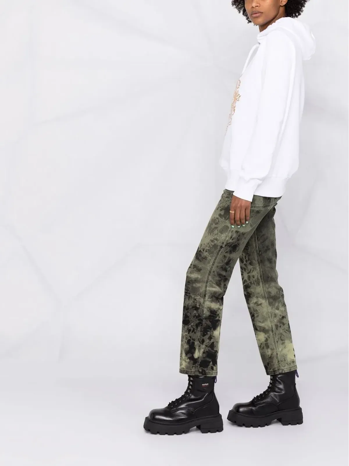 Versace Jeans Couture V-Emblem コットン フーディ - 画像4