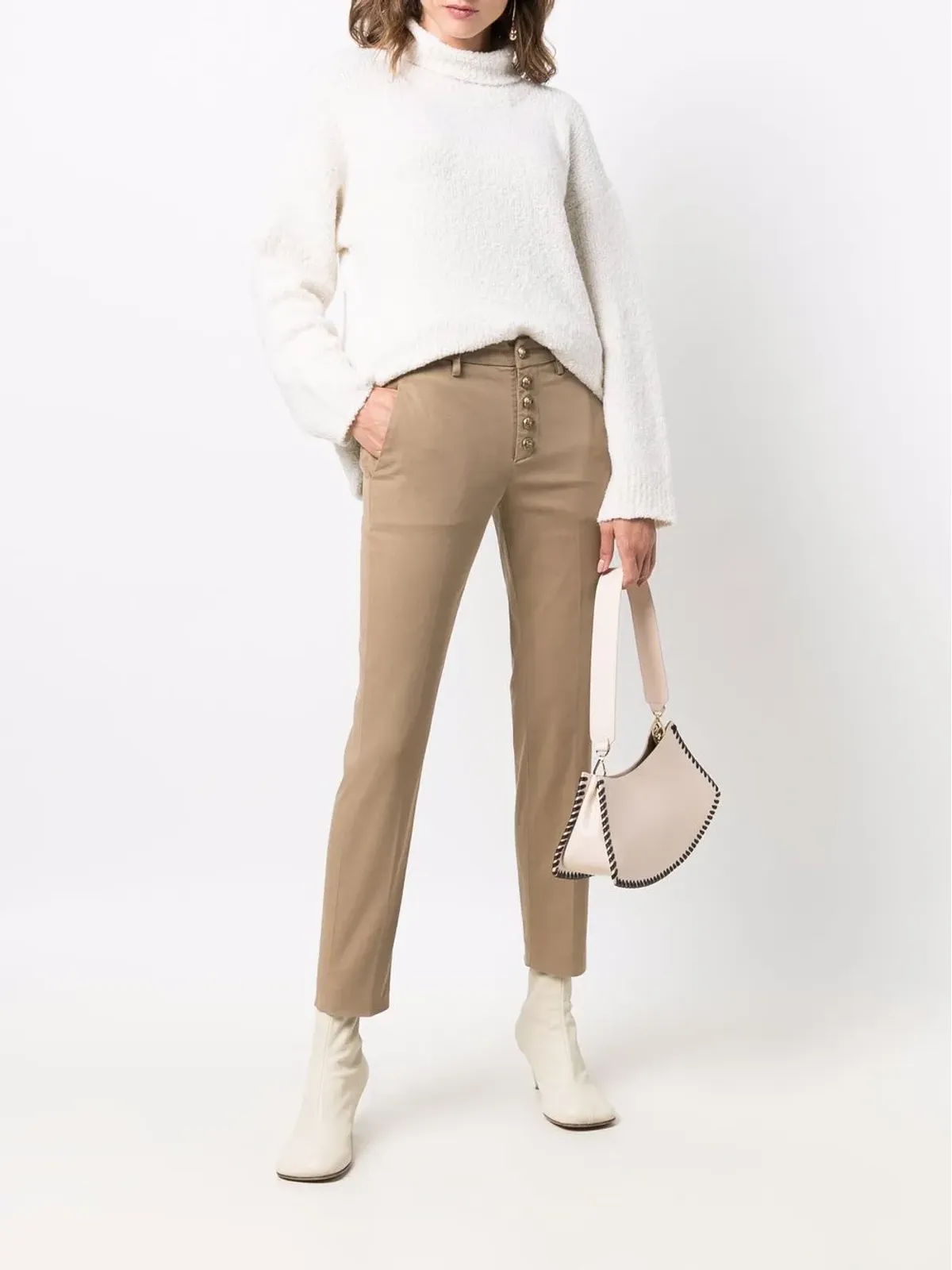 DONDUP クロップドスキニーフィットパンツ - Neutrals - 画像2