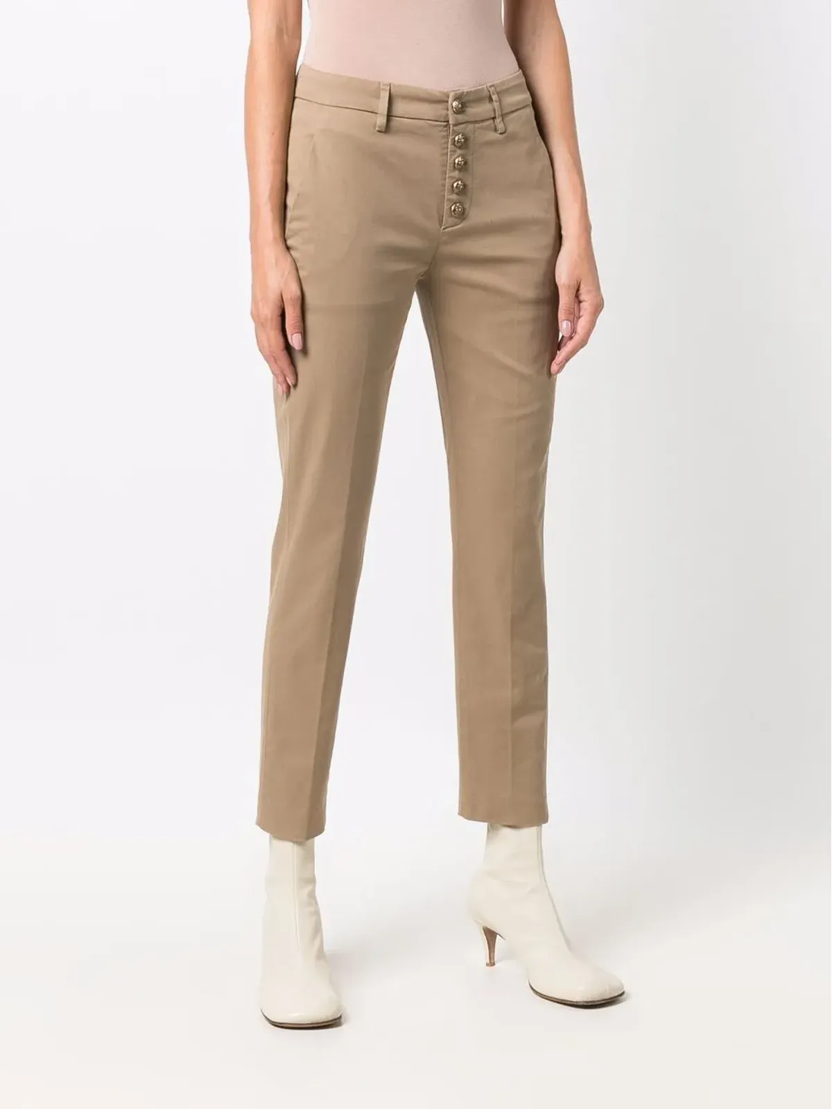 DONDUP クロップドスキニーフィットパンツ - Neutrals - 画像3